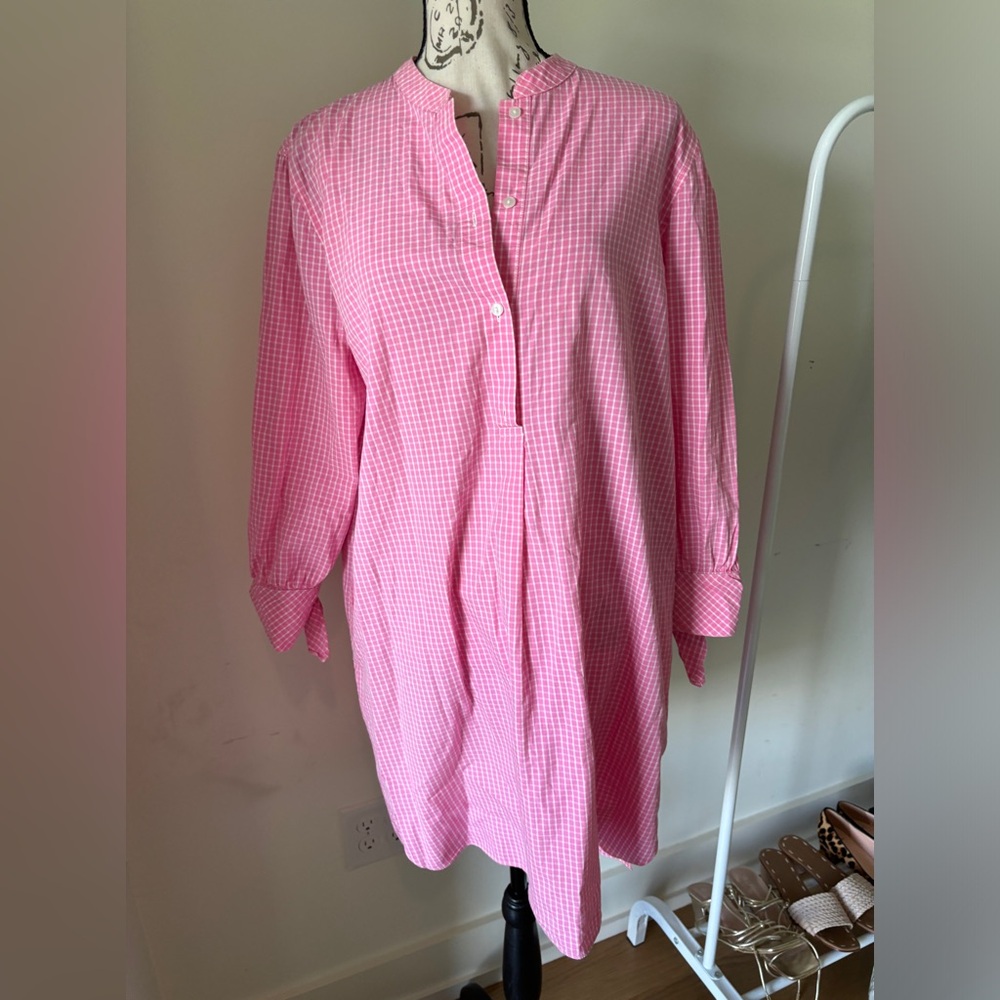 August Morgan Pink Checked Midi Dress